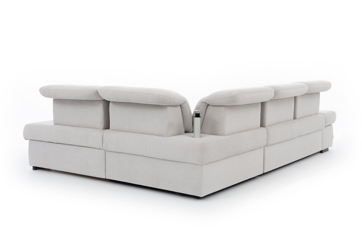 Dīvāns MARA M labais stūris 286/88-107/206 cm krēms - N1 Home