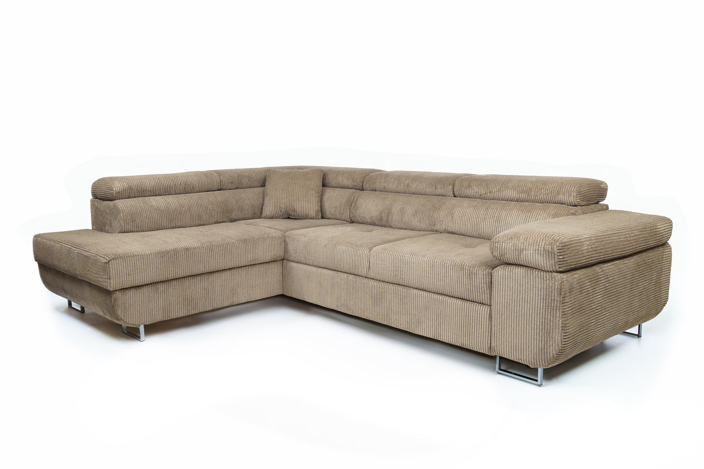 Dīvāns TOKYO velvet kreisais stūris 277/76-98/201 cm bēšs - N1 Home