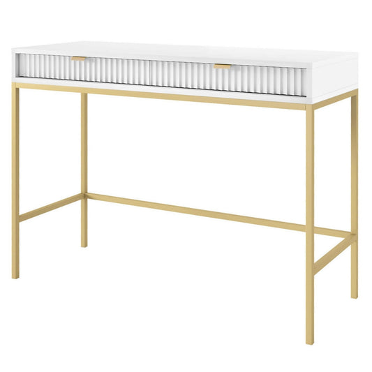 Konsole NV 104/78/50 cm balts /zelts - N1 Home