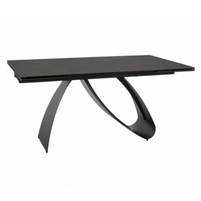 Galds KOSTO 76/90/160(240) cm melns - N1 Home