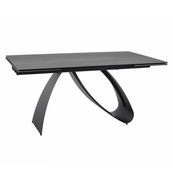 Galds KOSTO 76/90/160(240) cm melns - N1 Home