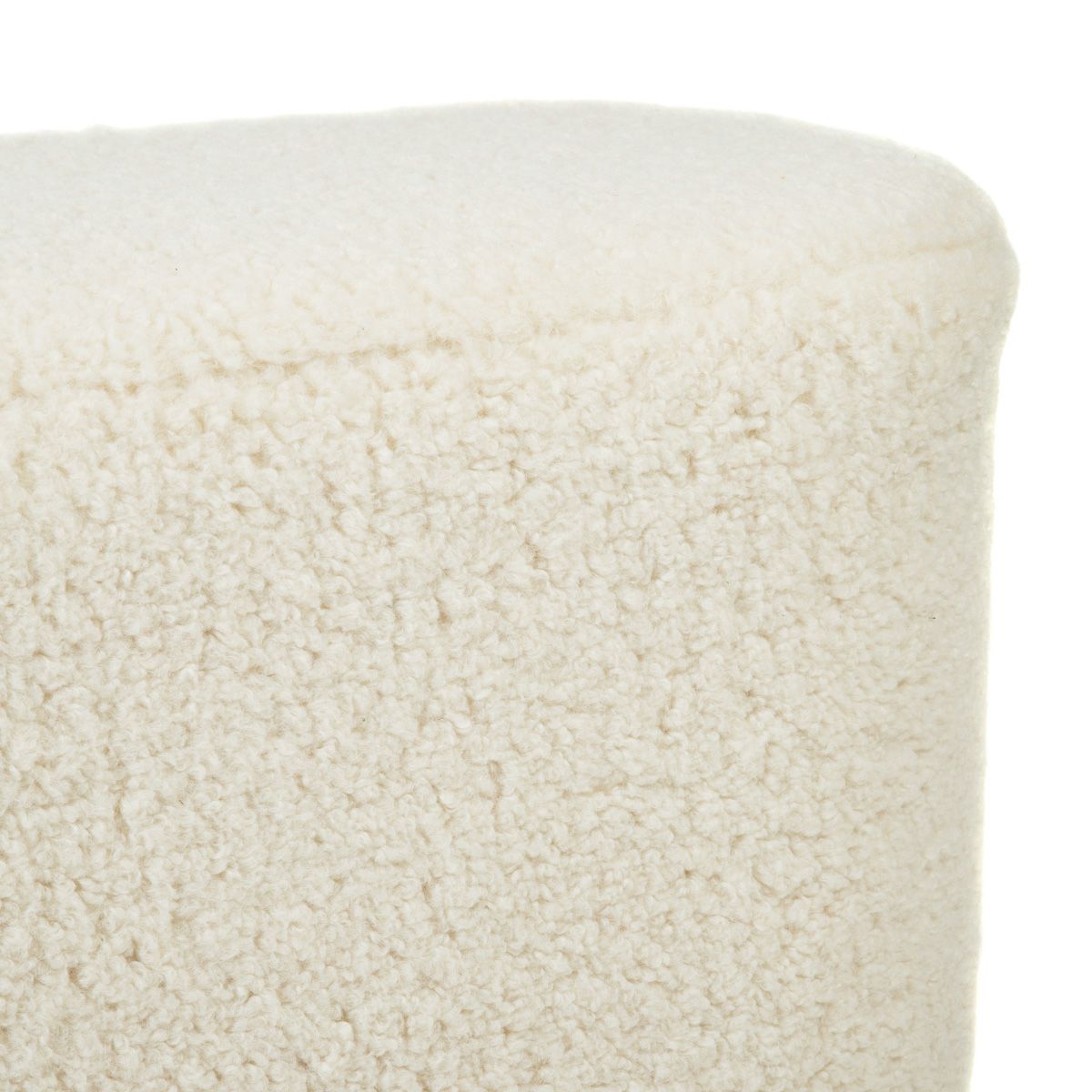 Sols ELSA bēšs no auduma TEDDY BOUCLÉ 120x40x44 cm - N1 Home