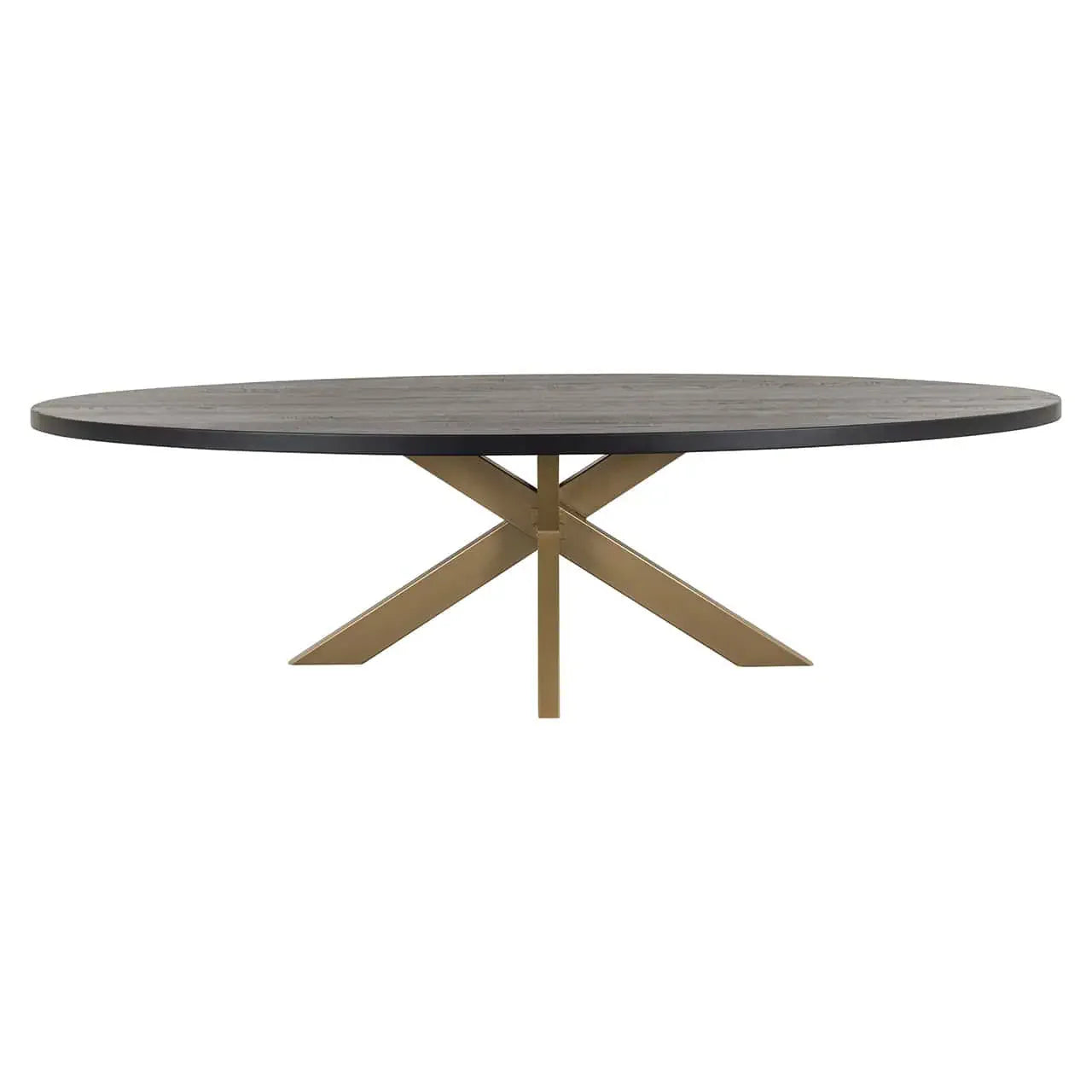 Ēdamgalds Watson Richmond Interiors 235/110, 300/120 cm melns/zelts - N1 Home