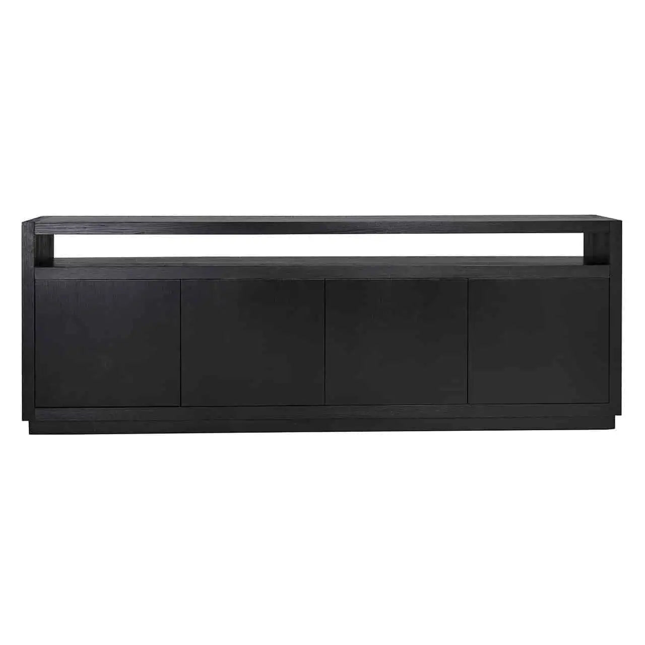 Kumode Oakura 4-durvju Richmond Interiors 85/240/40 cm melns - N1 Home