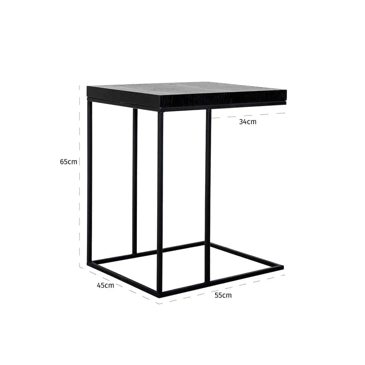 Dīvāna galdiņš Oakura Richmond Interiors 65/55/45 cm melns - N1 Home