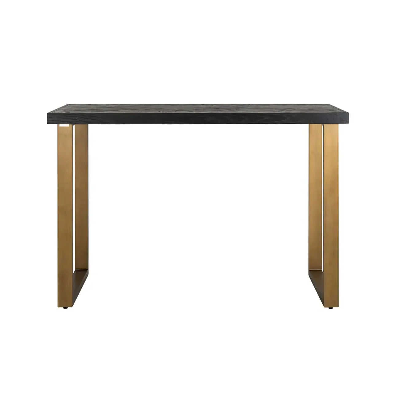 Bāra galds Blackbone Richmond Interiors 106/160/80 cm melns rustikāls