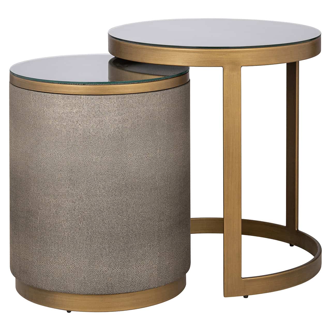 Комплект столиков Bloomville 2 шт. Richmond Interiors 55/50/50 см золото