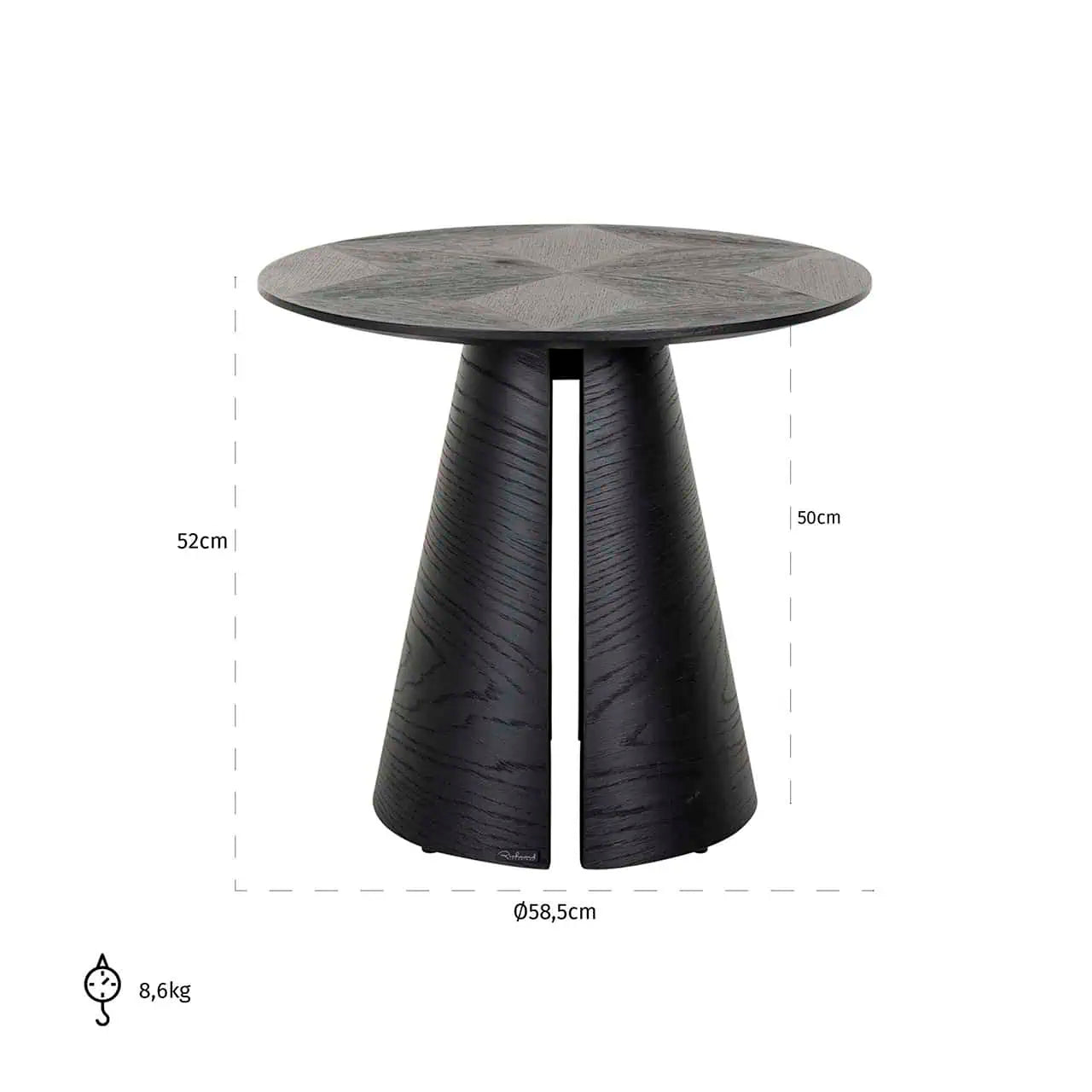 Столик Blax Richmond Interiors 52/58/58 см черный