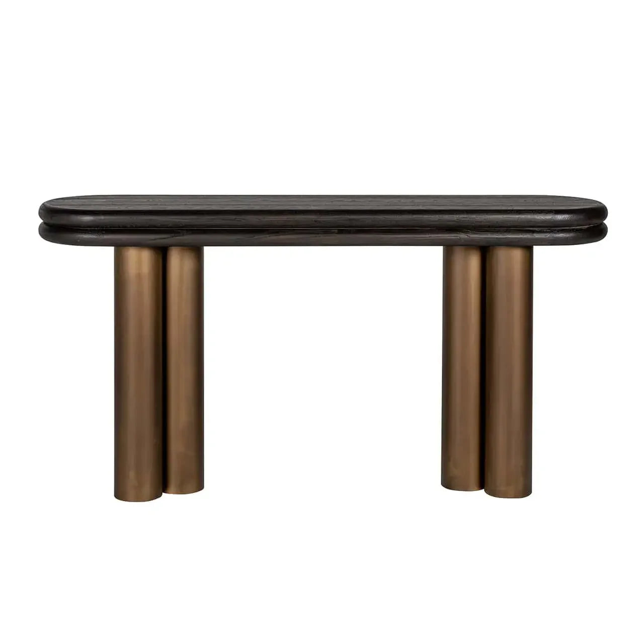 Konsole Makaron Richmond Interiors 85/160/38 cm melns rustikāls
