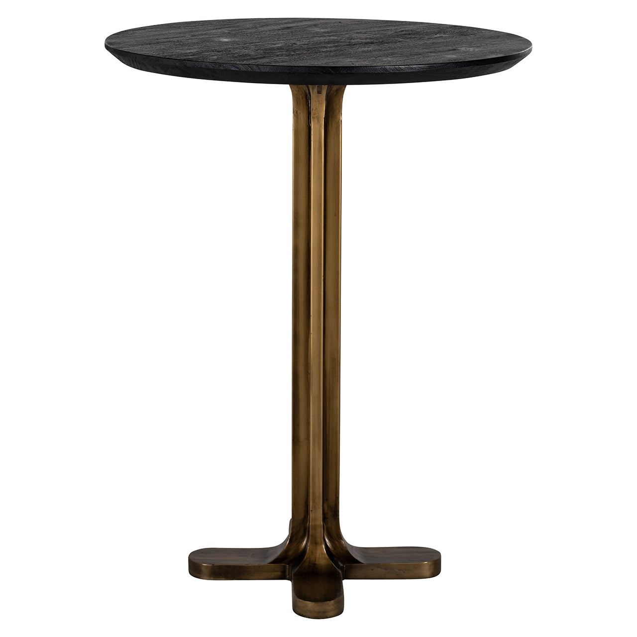 Bāra galds Revelin Richmond Interiors 106/81/81 cm melns/zelts