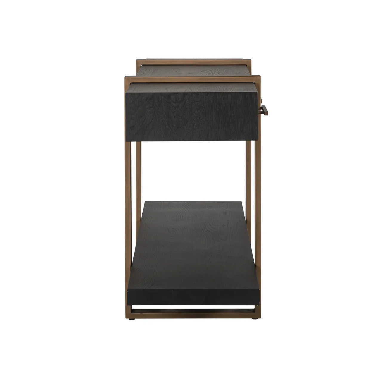Konsole Cambon ar 3 atvilktnēm Richmond Interiors 80/180/45 cm tumša kafija - N1 Home