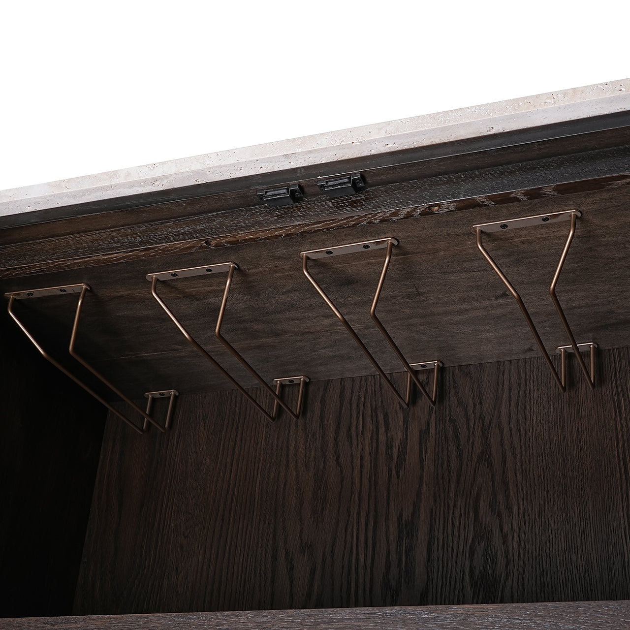 Skapis Claremont ar 2 durvīm Richmond Interiors 138/95/45 cm brūns - N1 Home