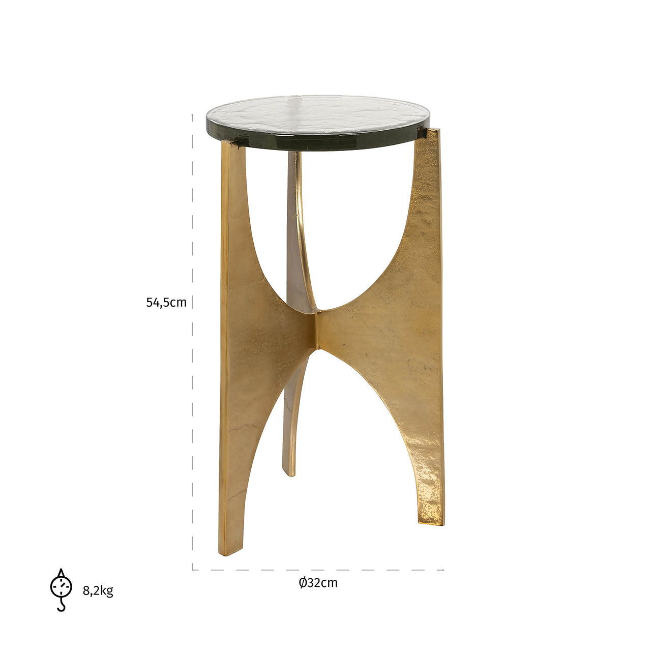 Galdiņš Avery Richmond Interiors 56/33/33 cm zelts