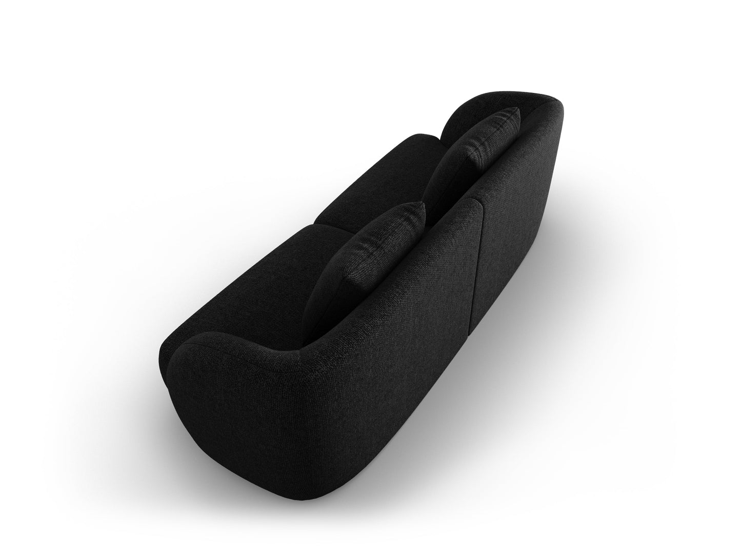 Dīvāns Cosmopolitan Design Tulum 184x85x74 melns - N1 Home