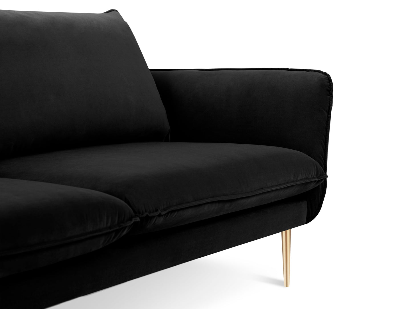 Dīvāns Cosmopolitan Design Vienna 200x92x95 cm melns - N1 Home