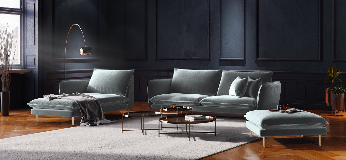 Dīvāns Cosmopolitan Design Vienna 200x92x95 cm gaiši pelēks - N1 Home