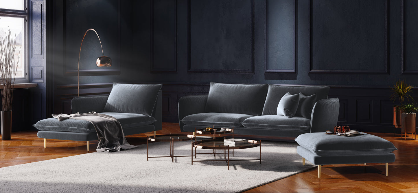 Dīvāns Cosmopolitan Design Vienna 200x92x95 cm pelēks - N1 Home