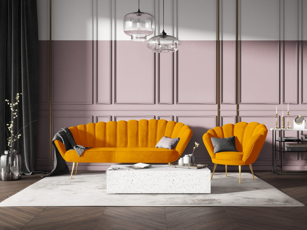 Dīvāns Kingston Cosmopolitan design 224x95x85 cm Ma 2212/3 kāju krāsas - N1 Home