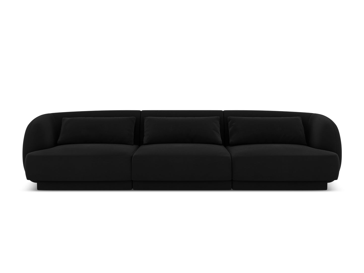 Dīvāns Cosmopolitan Design Tulum 259x85x74 cm melns - N1 Home