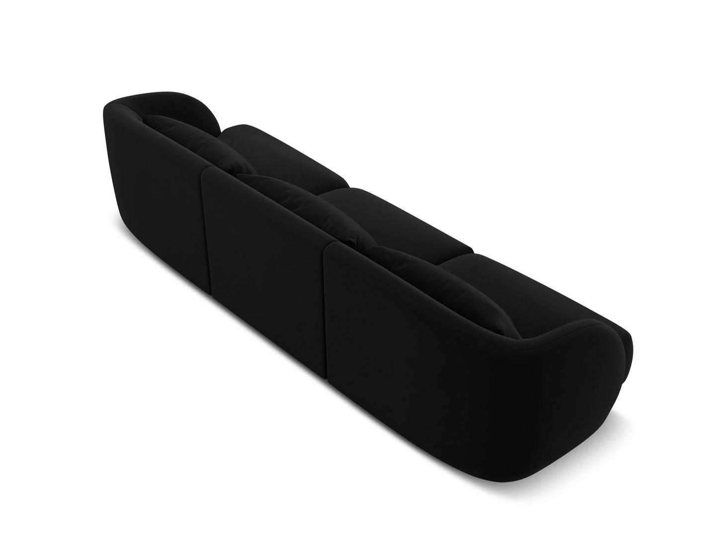 Dīvāns Cosmopolitan Design Tulum 259x85x74 cm melns - N1 Home
