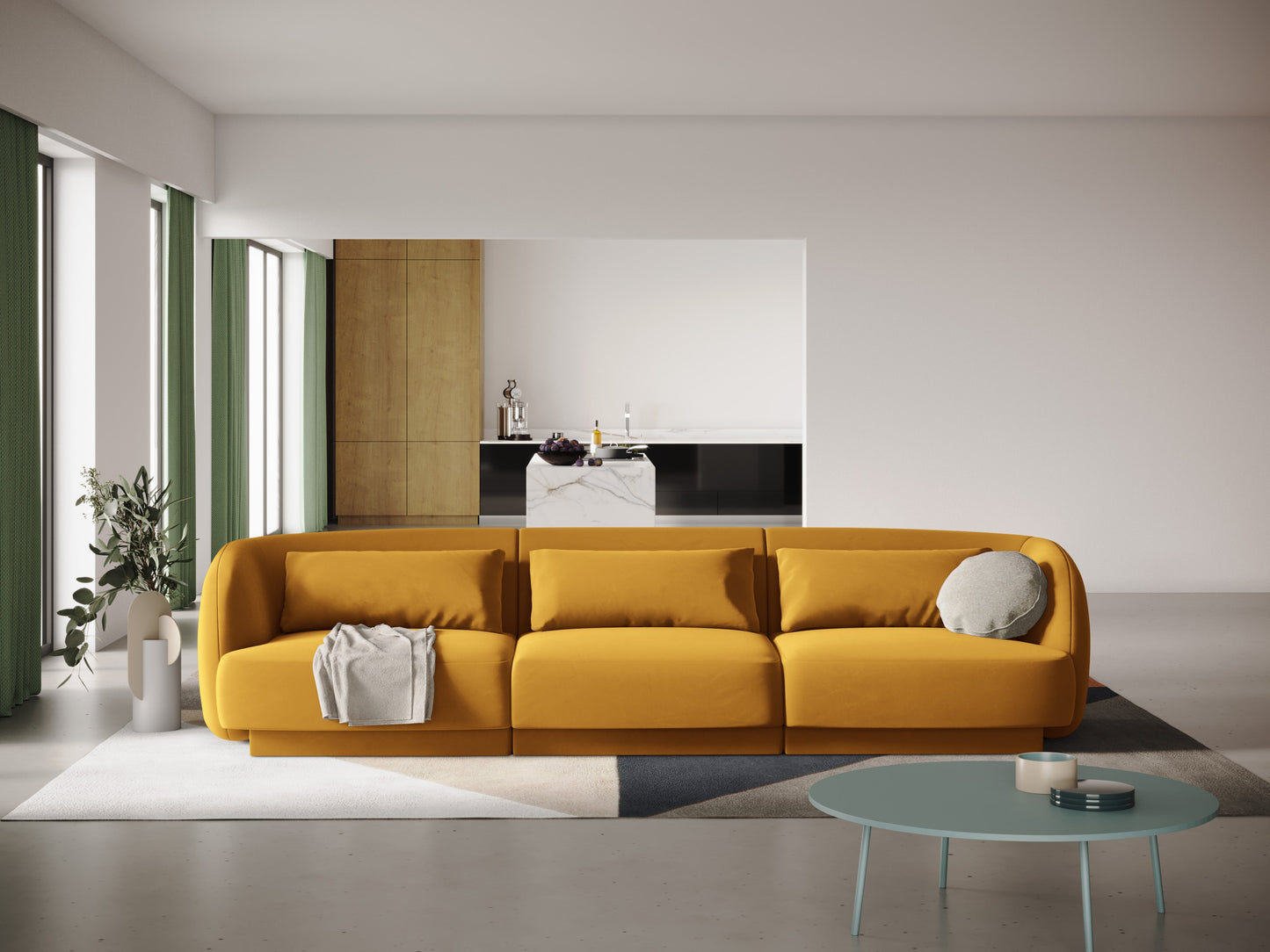 Dīvāns Cosmopolitan Design Tulum 259x85x74 cm sinepes - N1 Home