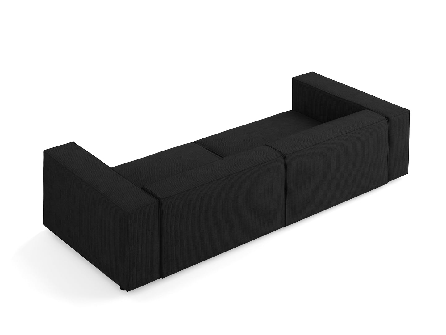 Dīvāns Cosmopolitan Design Arendal 244x102x70 cm melns - N1 Home