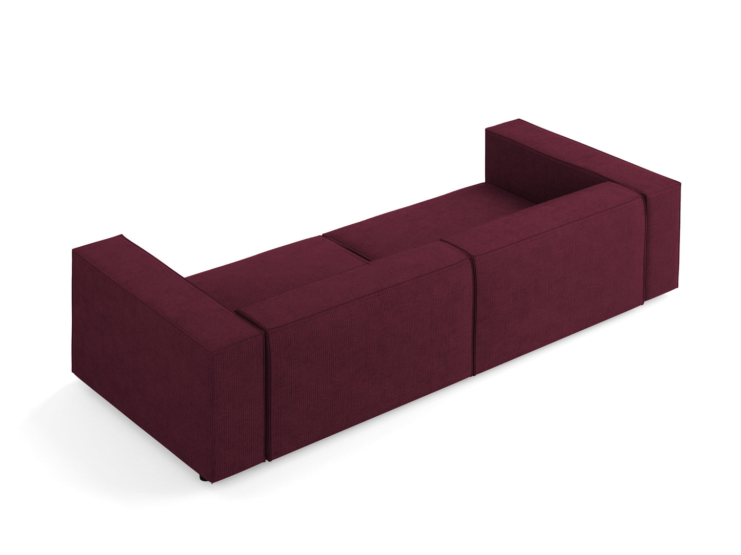 Dīvāns Cosmopolitan Design Arendal 244x102x70 cm rubīns - N1 Home