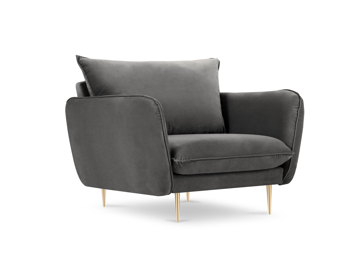 Atzveltnes krēsls Cosmopolitan Design Vienna 97x94x95 cm tumši pelēks - N1 Home