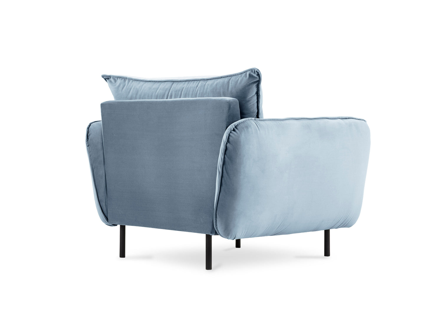 Atzveltnes krēsls Cosmopolitan Design Vienna samta 97x94x95 cm gaiši zils - N1 Home