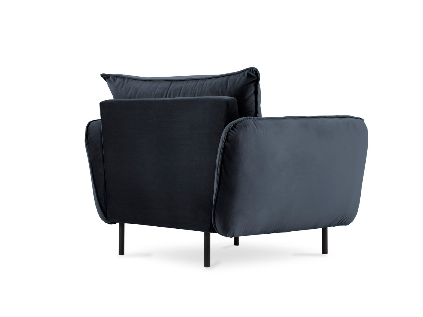 Atzveltnes krēsls Cosmopolitan Design Vienna samta 97x94x95 cm tumši pelēks - N1 Home