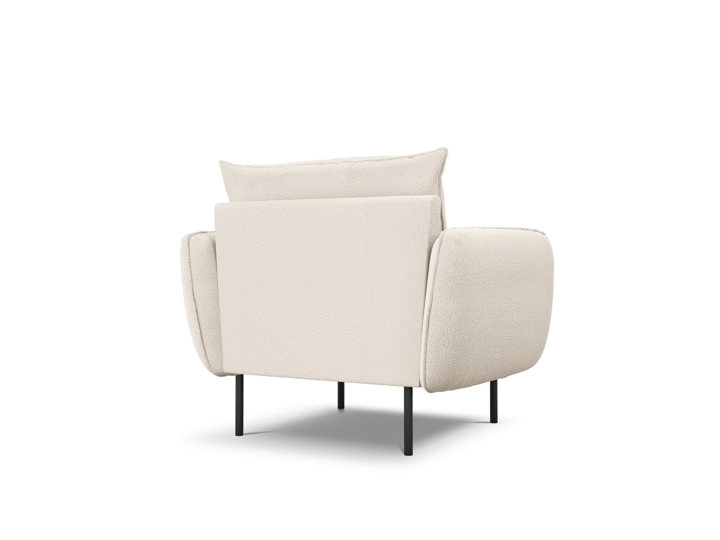 Atzveltnes krēsls Cosmopolitan Design Vienna bukle 97x94x95 cm krēms - N1 Home