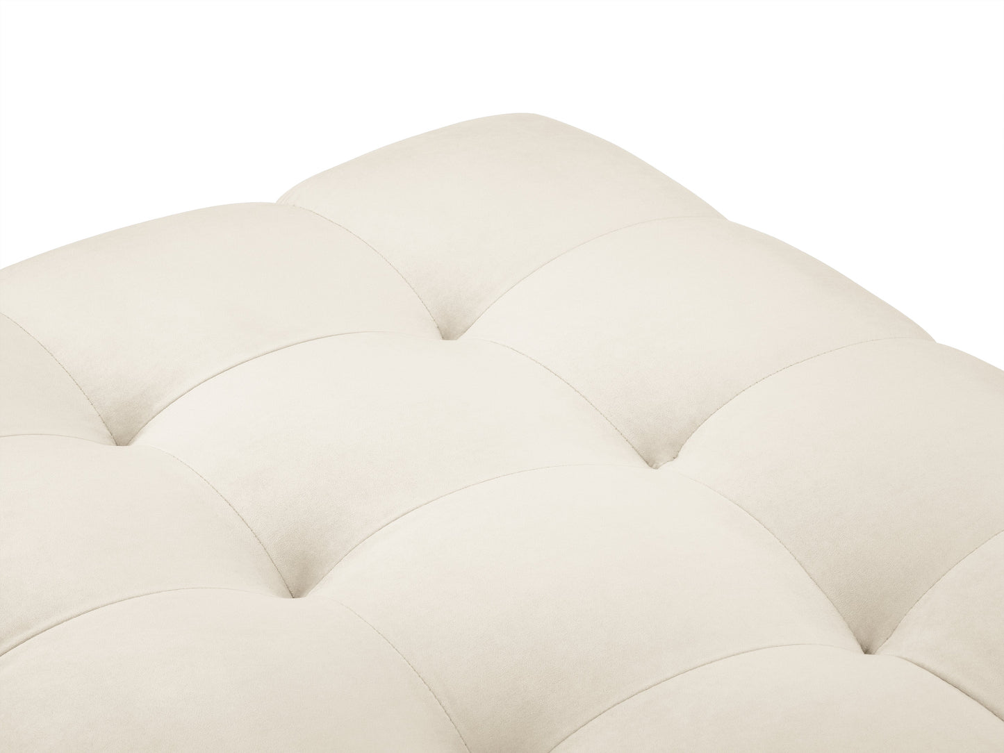 Pufs Cosmopolitan Design Bali 60x60x41 cm zelts/krēms - N1 Home