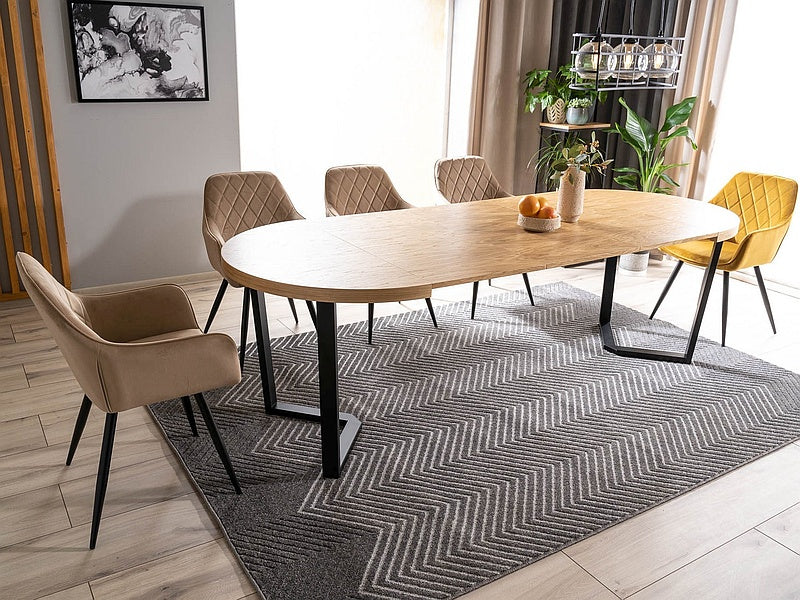 Galds PR 100x100-250 cm