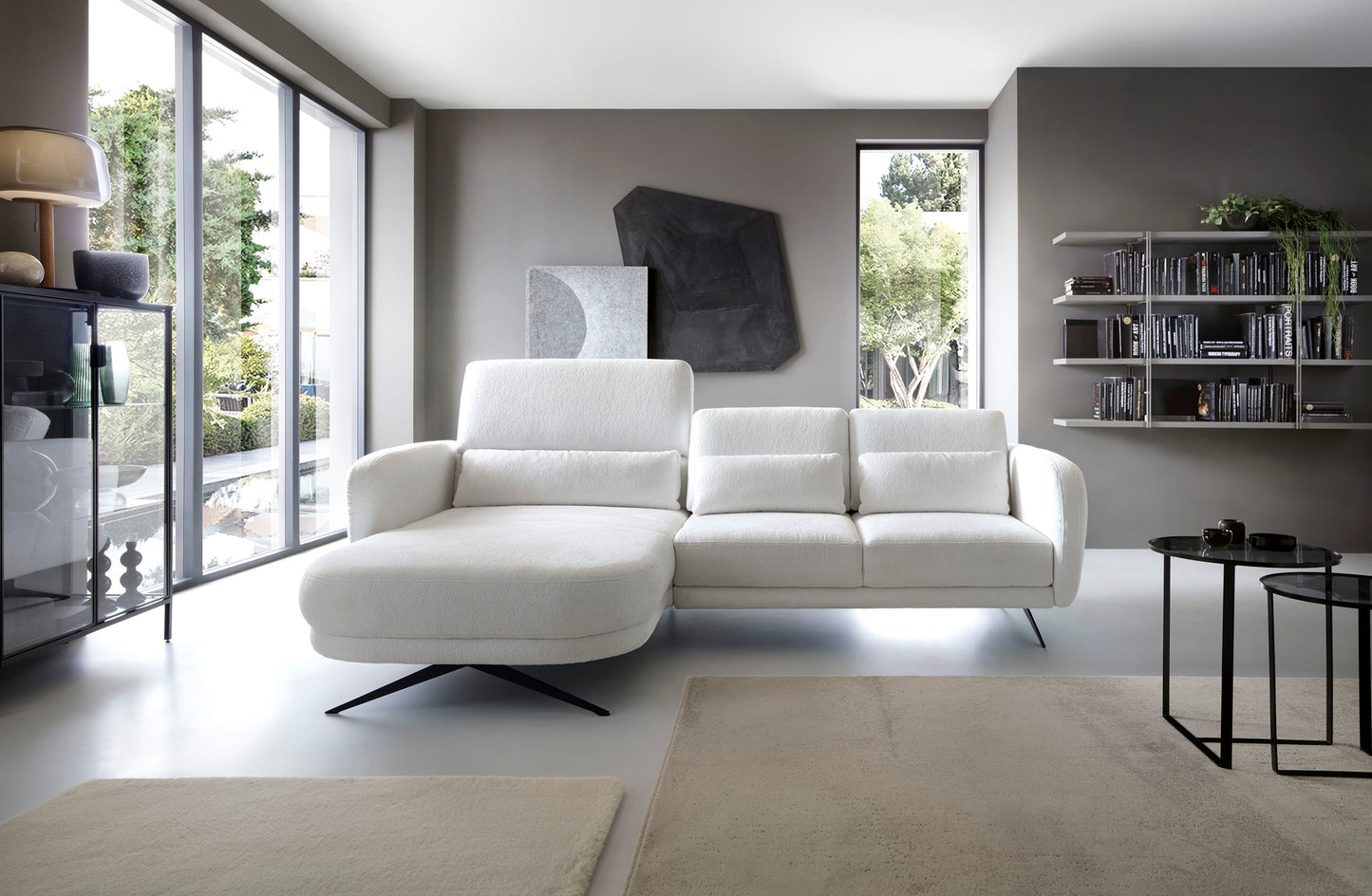 Dīvānu ALLURE 260/177/111 balts