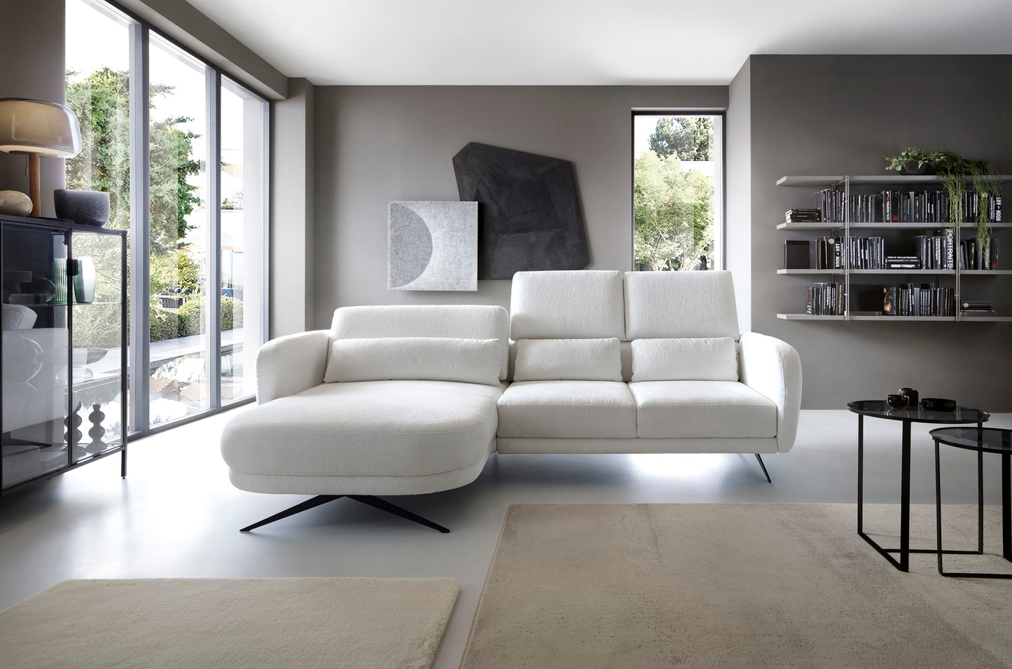Dīvānu ALLURE 260/177/111 balts