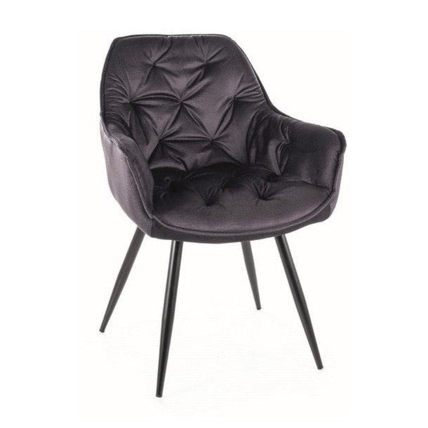 ĶIRŠU MONOLĪTA KRĒSLS MELNS RĀMIS/PELĒKS 97