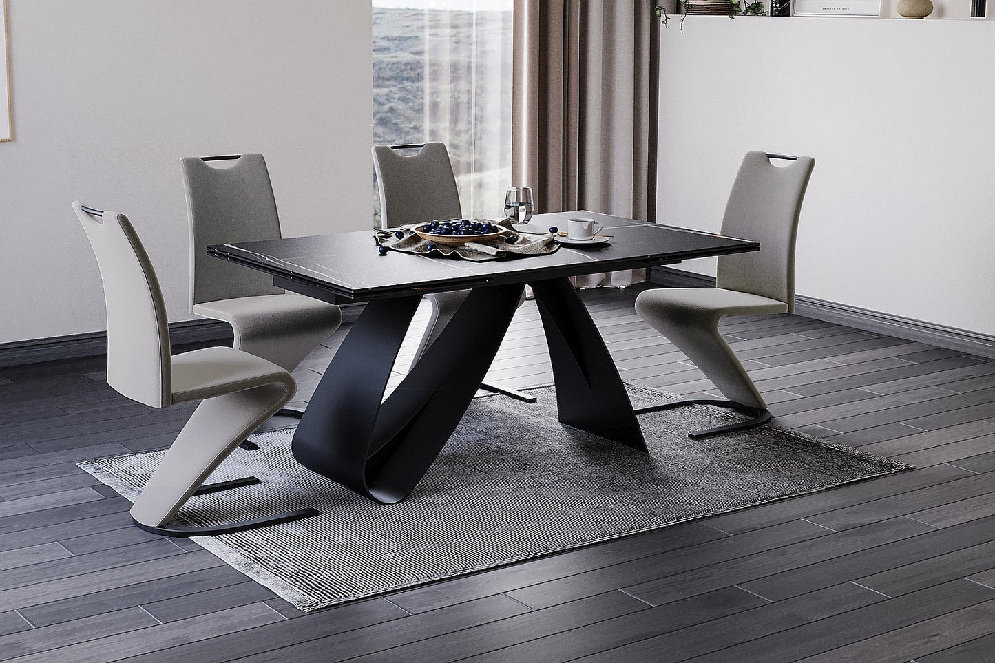 Keramikas galds DN 90x160-240 cm