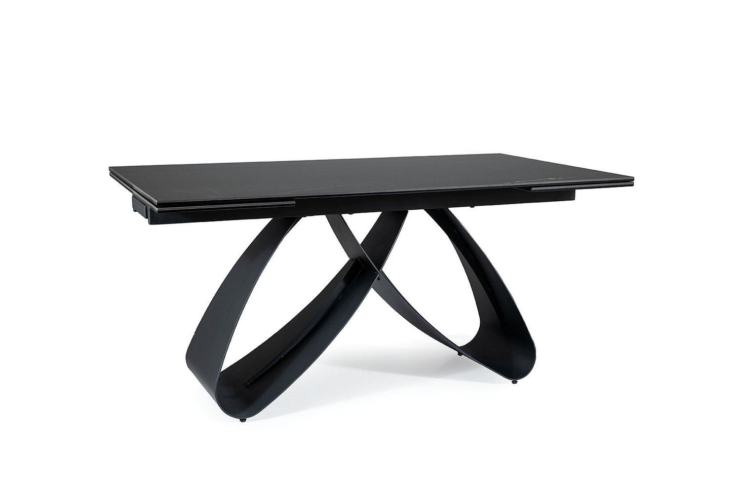 Keramikas galds Samanta, melns matēts 90x160-240 cm