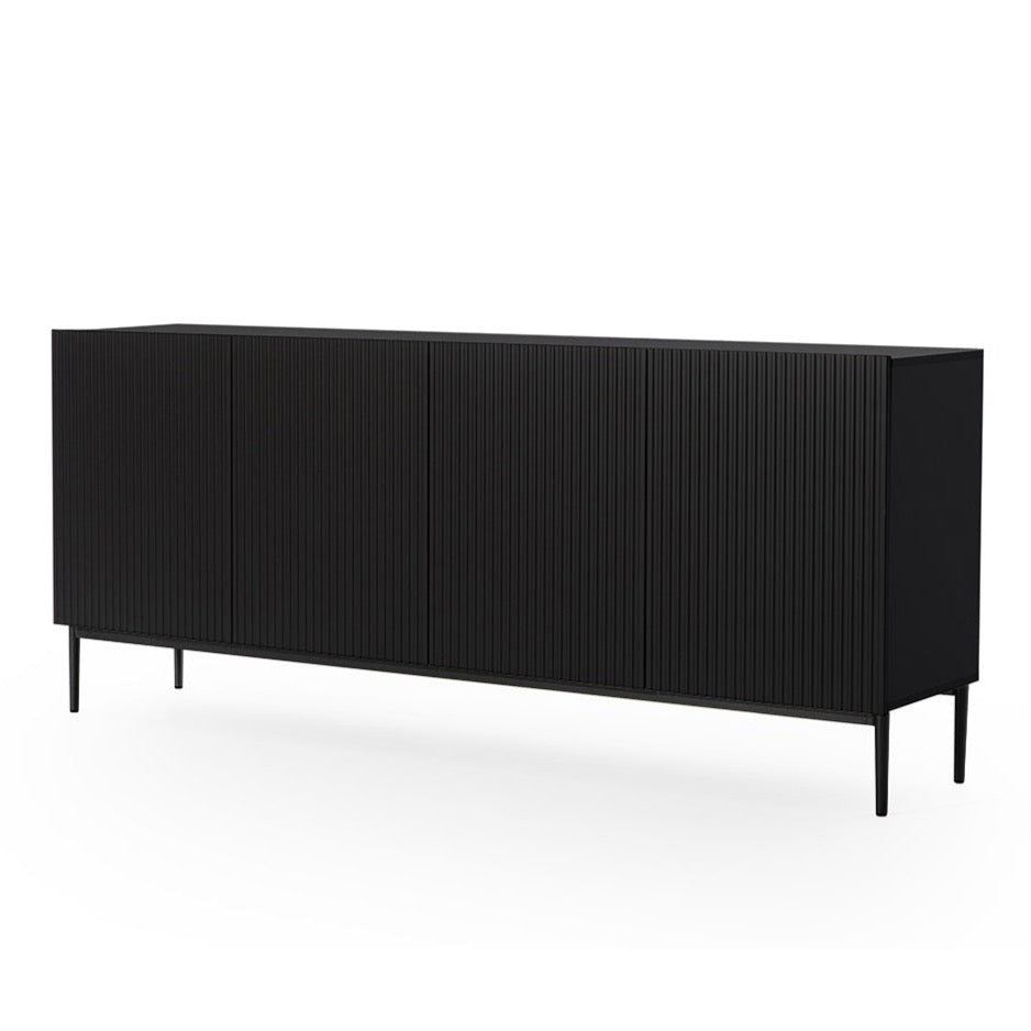 Kumode AUSTIN melnas kājas 200/85/45 melns