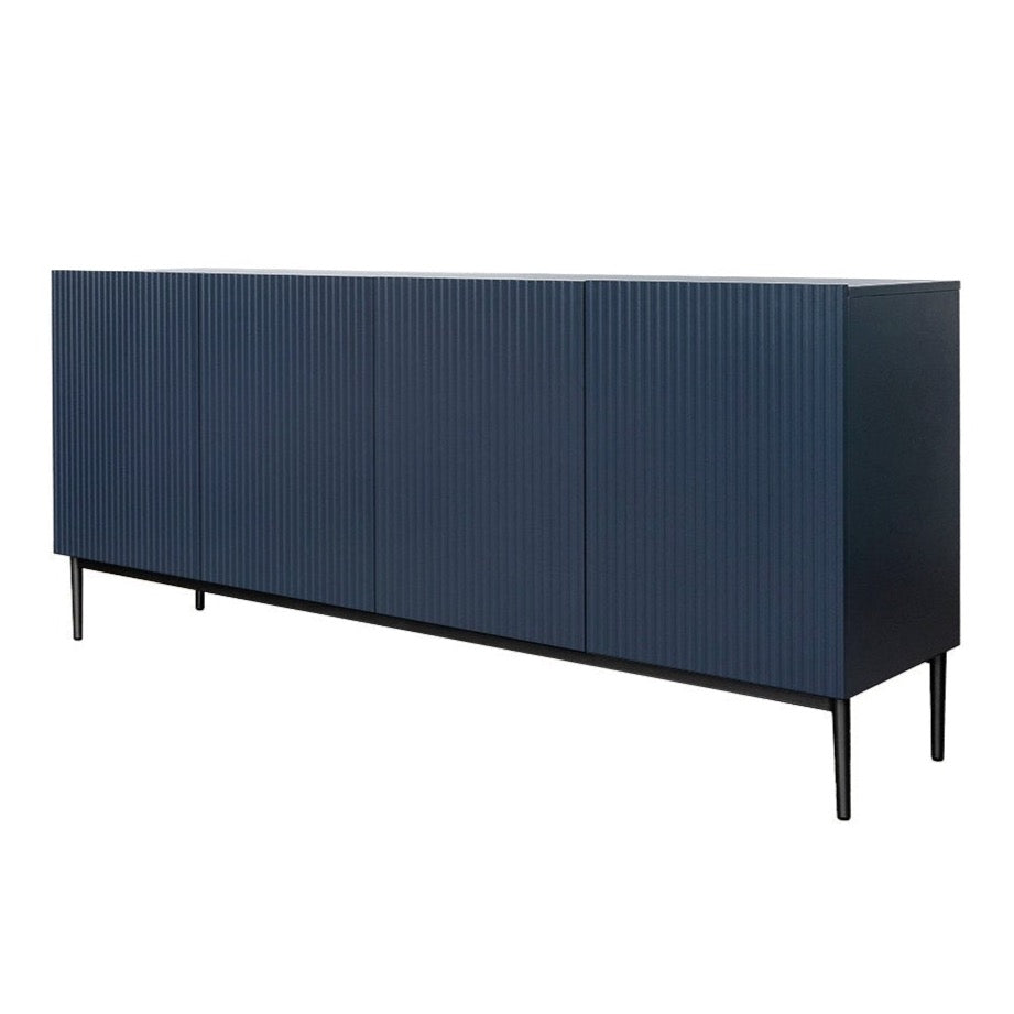 Kumode AUSTIN melnas kājas 200/85/45 zils