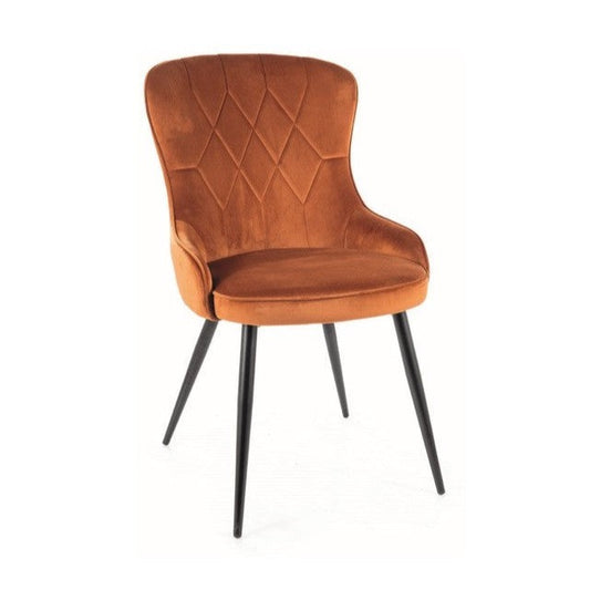 LOTUS SAMTA MELNS RĀMIS/CINNAMON BLUVEL KRĒSLS 4215