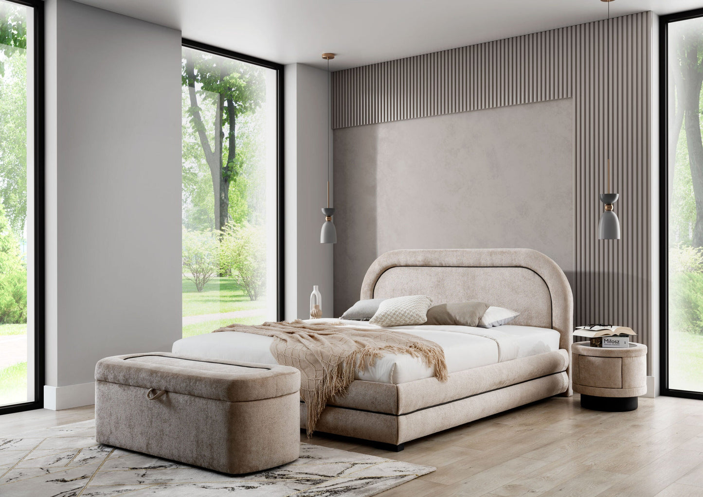 Gulta NEL 2 ar konteineru 140/160/180 x 200 cm - N1 Home