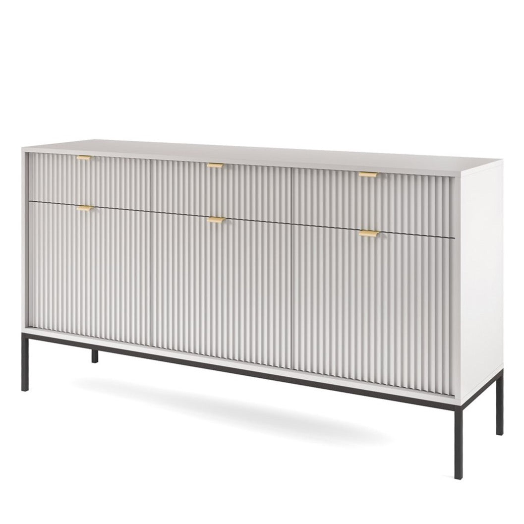 NV kumode pelēka 154x39x83 cm
