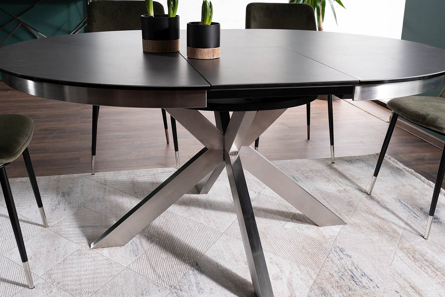 Porto keramikas galds 120x120-160 cm