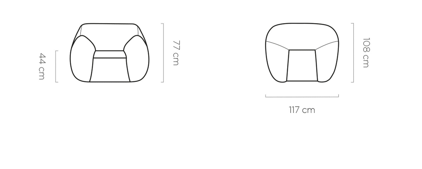 Krēsls TODS 117/108/77 dzelts