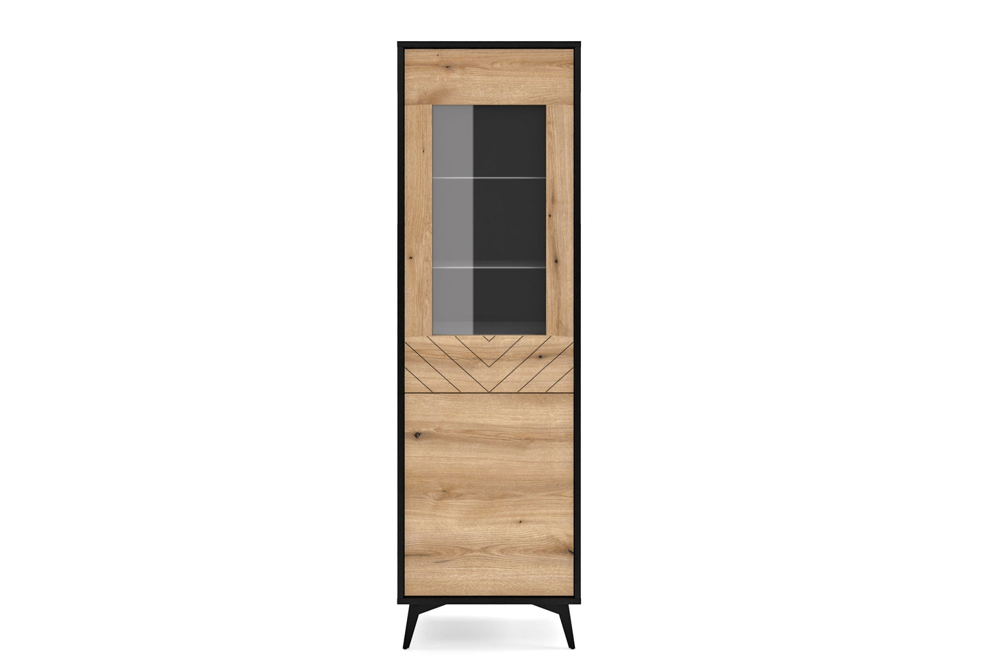 Vitrīna DIAMOND Oak Evoke 54x178x39 cm