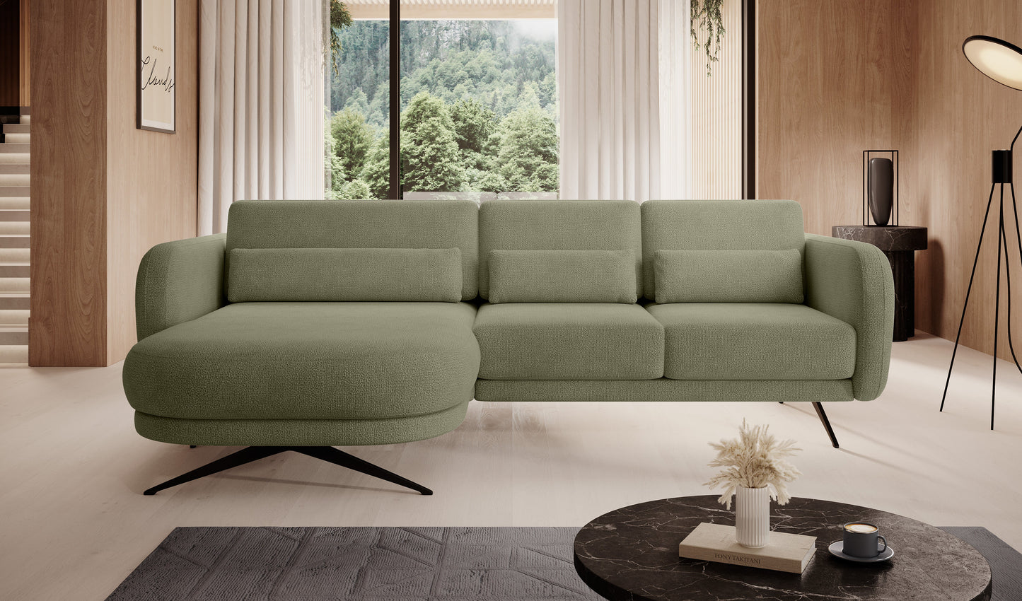 Dīvānu ALLURE 260/177/111 zaļš