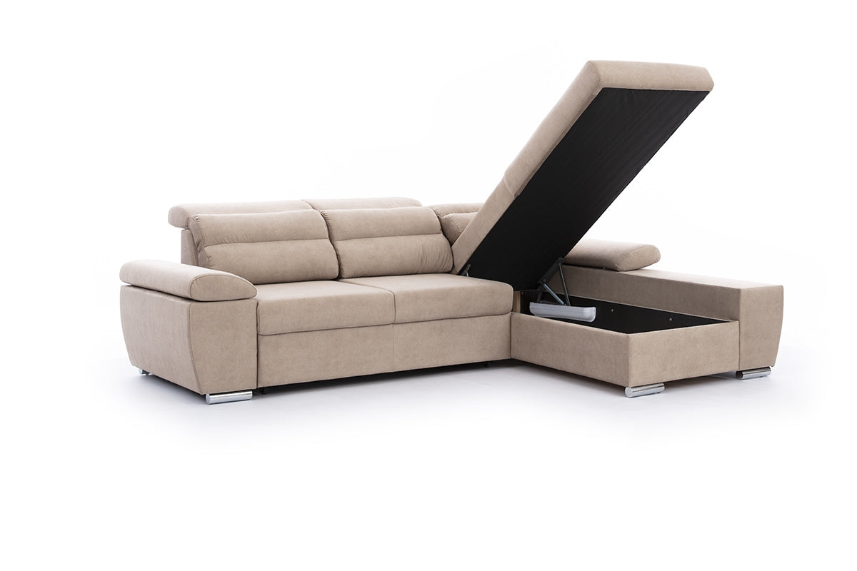 Dīvāns ART M 280/86-103/186 cm bēšs - N1 Home