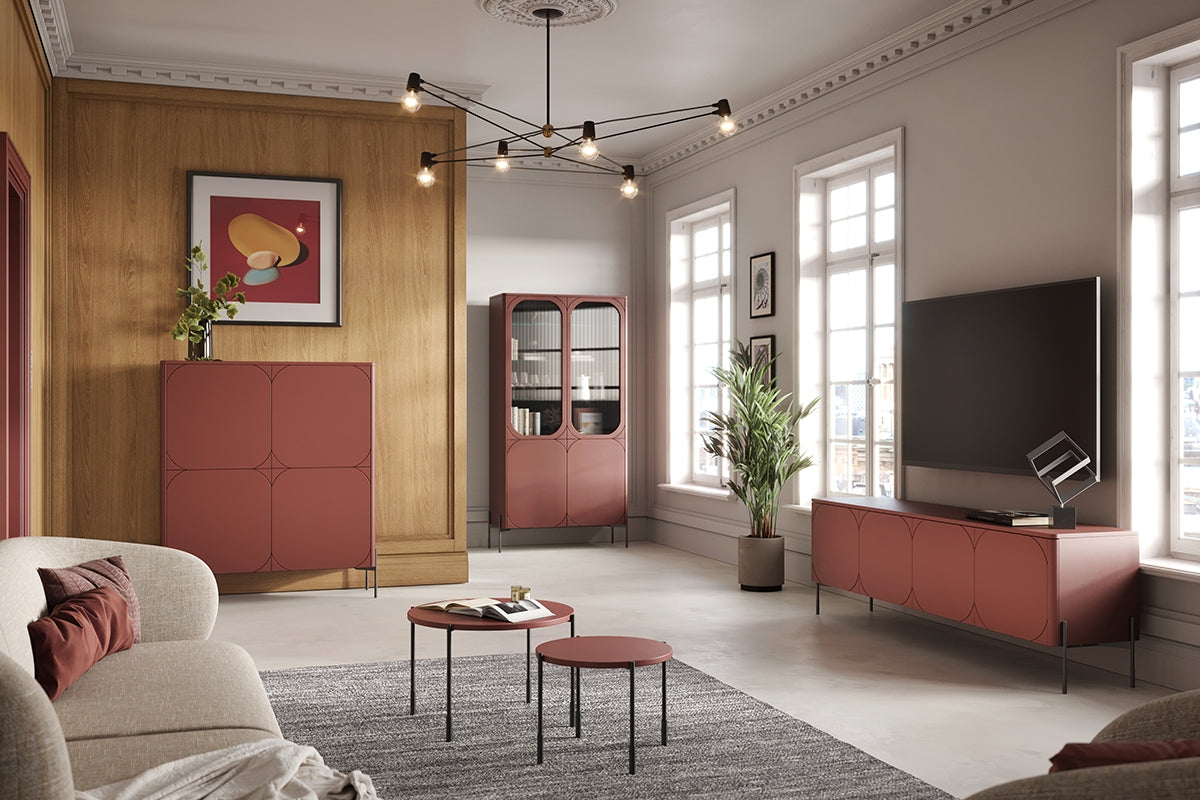 RTV kumode BARI ar atvilktni 204/65/45 terrakota - N1 Home