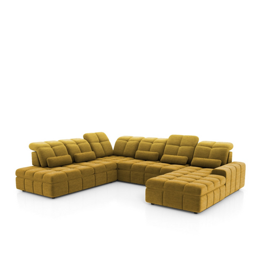 Dīvāns Marseille 342/107/205-280 cm Vogue 8 Amber - N1 Home